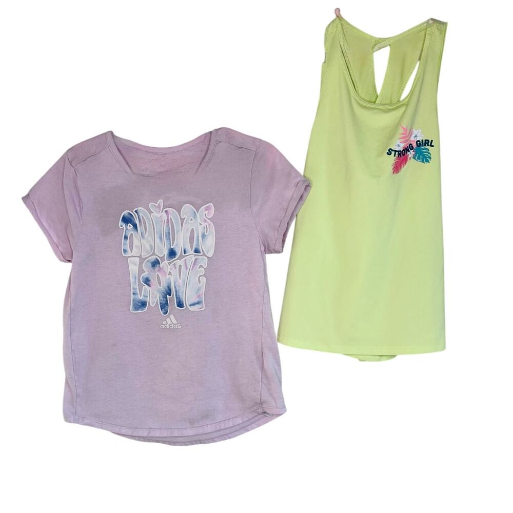 Adidas/Jumping Beans girls' activewear tops Size 6